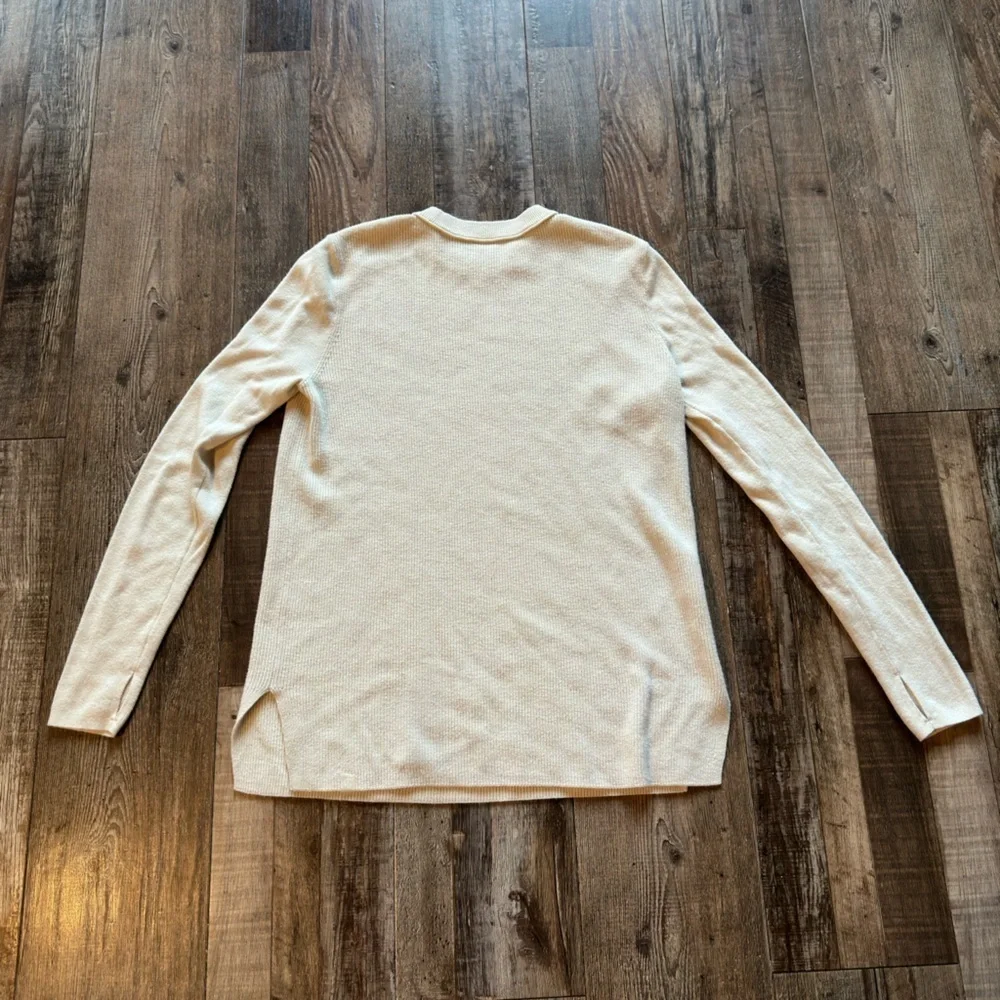 Lululemon Take It All In Cotton-Blend Sweater White Opal Size Small
